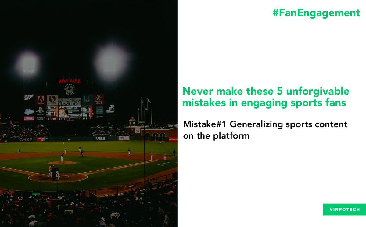 VinfotechSports's tweet photo. Team Vinfotech lists five common errors that often deprive sports fan clubs and leagues of valuable fan engagement and revenue.

https://t.co/FG32jbyYe7 

#FanEngagement #FantasySports #Benefitsof FantasySports #Sports https://t.co/6NOBG2xxoP