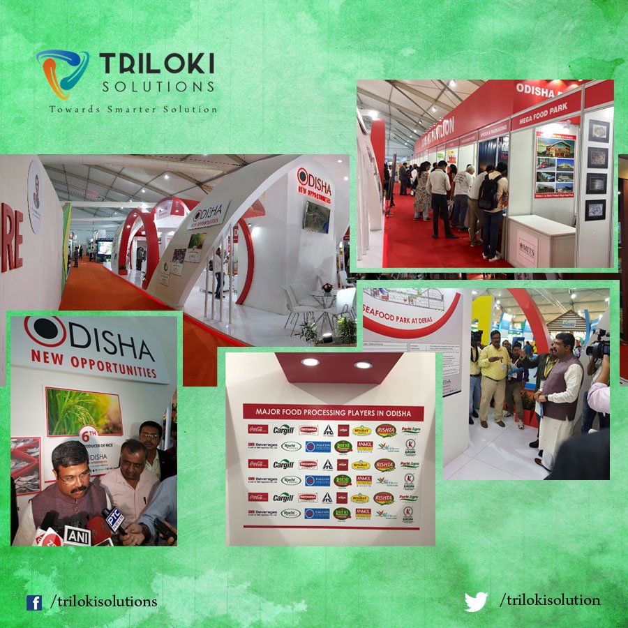 Trilokisolution's tweet photo. #Odisha Stall at #WorldFoodIndia #NewDelhi #TrilokiSolutions #TDS #wfi2017 https://t.co/A4GW6MWMTI