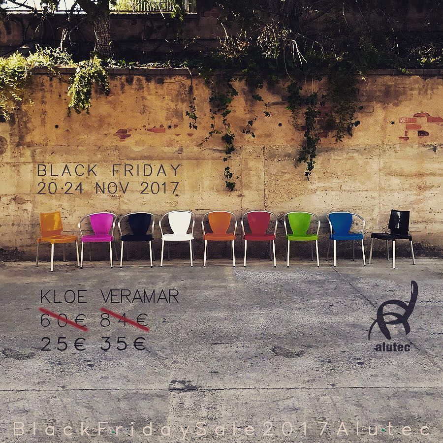 alutec_'s tweet photo. BlackFriday #blackfriday #sale #oferta #descuento #rebajas #promocion #silla #chair #aluminio #aluminium #polypropylene #polipropileno #diseño #interiorismo #design #furniture #mobiliario #terraza #bar #restaurante #terrace #restaurant #apilables #stacka… https://t.co/YmATeiJ3Hb https://t.co/n3OLjedXVP