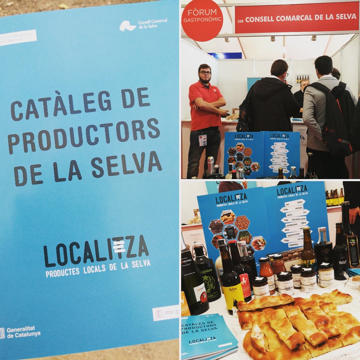 TSelvatana's tweet photo. Aquest matí s'ha presentat, al @FGastronomic de #Girona, el Catàleg de productors de #laSelva, iniciativa del projecte #Localitza. https://t.co/j5alNsyW8J