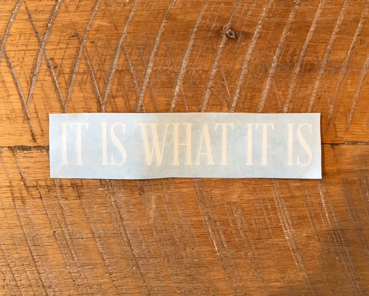 OnTargetDesign's tweet photo. It is what it is. Happy Monday folks! https://t.co/kyOuhPDwUf