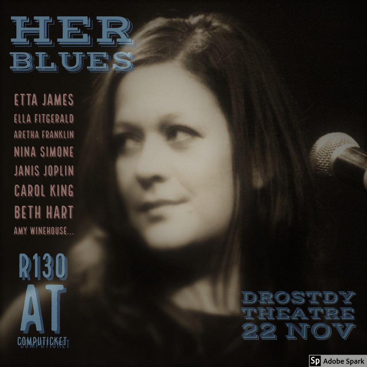 Book now! #SneakPreview of #HerBlues at <a href="/DrostdyTeater/">Drostdy Teater</a> Wed 22/11 Tix at <a href="/Computicket/">Computicket</a>  <a href="/iluminarSA/">Iluminar Productions</a>