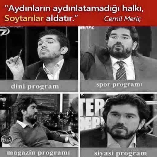 Cemil Meriç’in dediği gibi; “Aydınların aydınlatamadığı halkı, SOYTARILAR aldatır” Rasim Ozan Kütahyalı gibiler yani !
