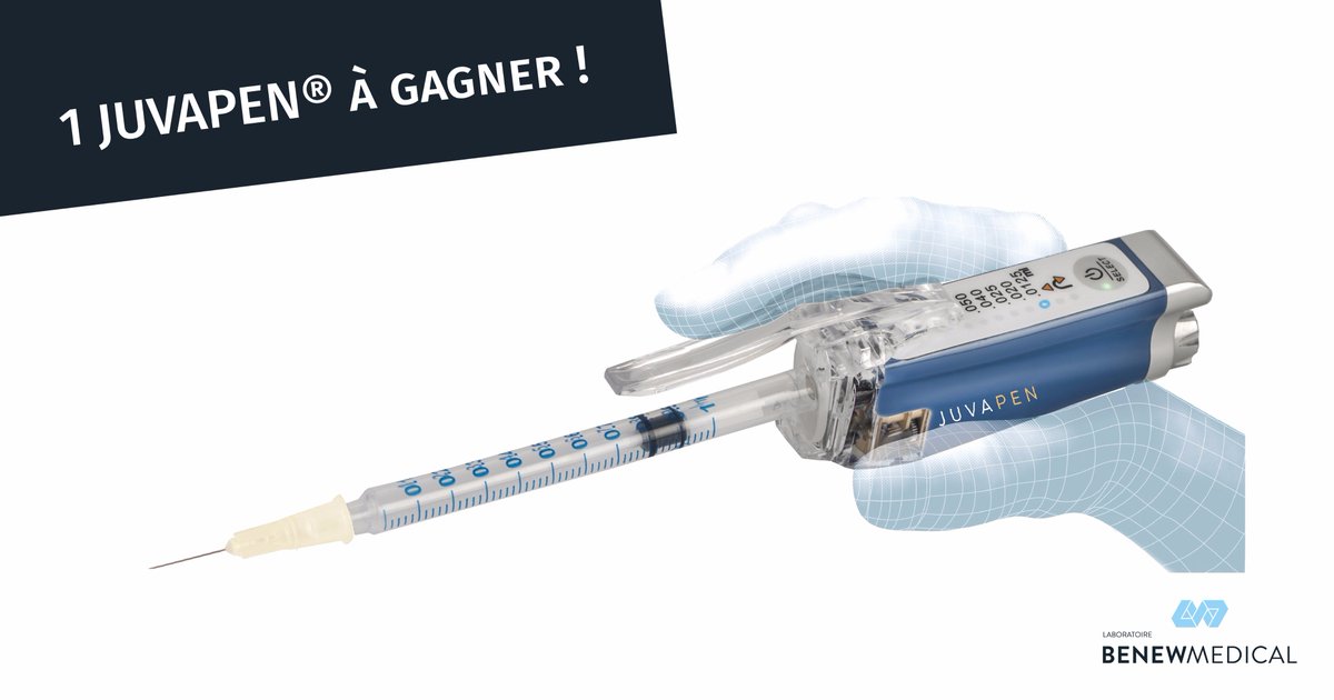 BENEWMEDICAL's tweet photo. #SOFCPRE2017 #jeuconcours 1 juvapen à gagner du 23 au 25 novembre sur notre stand !
#juvaplus #juvapen #injectionmotorisée #hapisolutions https://t.co/fZVFzKGpJF