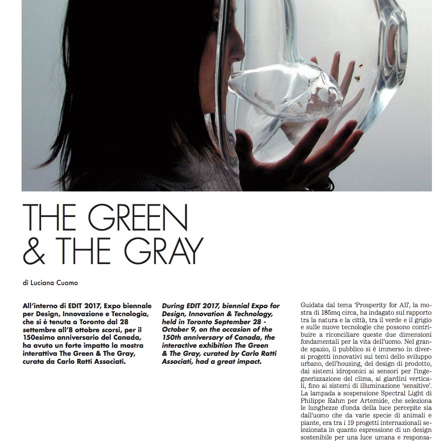 Thank you <a href="/ddn_world/">Design Diffusion News</a> for featuring our exhibition THE GREEN AND THE GRAY <a href="/EDITDX/">EDITDX</a> and the #MyHortus Pavilion <a href="/eatalyworld/">FICO Eataly World</a>

carloratti.com/wp-content/upl…