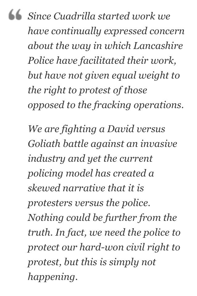 frackfreelancs's tweet photo. Our comment on inconsistent & oppressive policing in Lancs as @policemonitor launch new report.
@LancsPolice needs to facilitate our right to protest against fracking #WeSaidNo #ProtectingProtest
Mark Menzies MP @fyldeca will you represent our concerns?
https://t.co/W4zQfQPUdo https://t.co/YTGdpEWP84