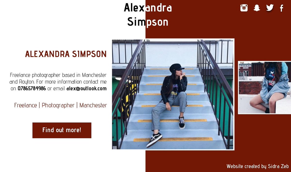 sidrazebdevelop's tweet photo. Something different - landing page for photographer.
Let me know what you think!

#website #websitedesigner #websitedevelopment #webdeveloper #webdev #web #freelance #freelancer#smallbusiness #smallbusinessowner #rochdale #oldham #manchester #royton #chadderton #shaw #landingpage https://t.co/MW5DVpw3gb