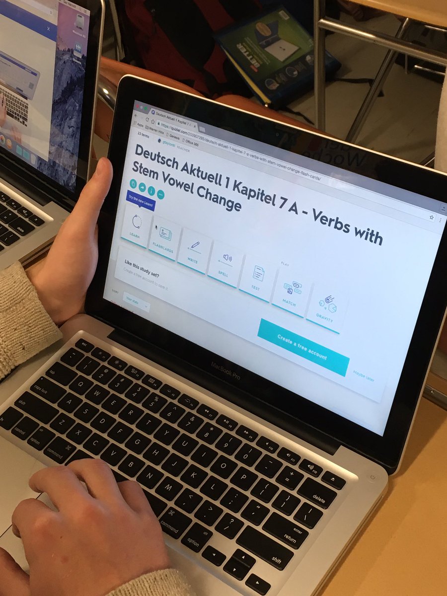 WHFrau's tweet photo. Ss use @quizlet to review stem-changing verbs #quizready #WHRHSPride https://t.co/y67b3ysrPG