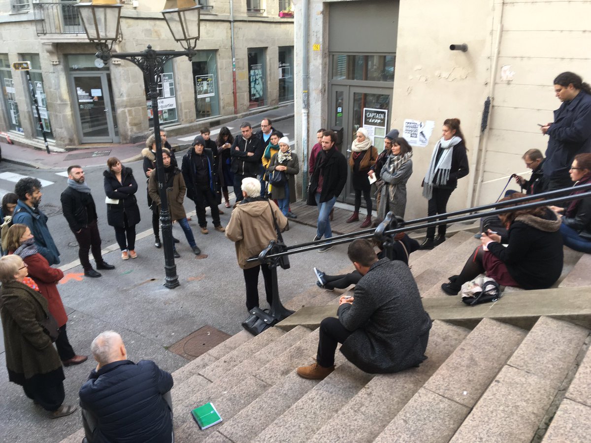 s_fredriksson's tweet image. #parcours Atlas des Initiatives stéphanoises. Présentation de Rues du Développement Durable par Raymond Vasselon. #designDI #semaineIP