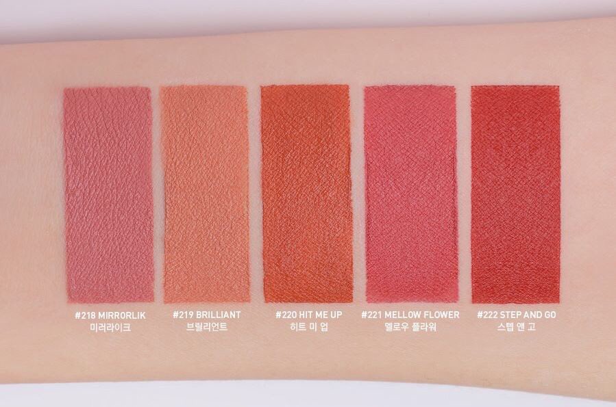 pnpymakeup's tweet photo. พร้อมส่ง #3CE MOOD RECIPE MATTE LIP COLOR 
>> 218/219.
ราคา 540.- https://t.co/8a5RENWqUk
