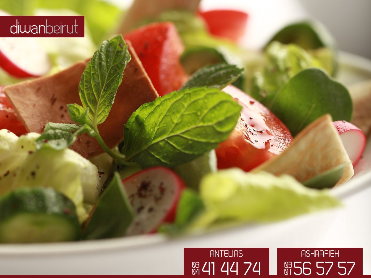 DiwanBeirut's tweet photo. Who could resist such a vibrant and fresh salad? 
 #Fattouch #LebaneseSalads #Salad #LebaneseFood #LebanonEats https://t.co/933yiBGu08