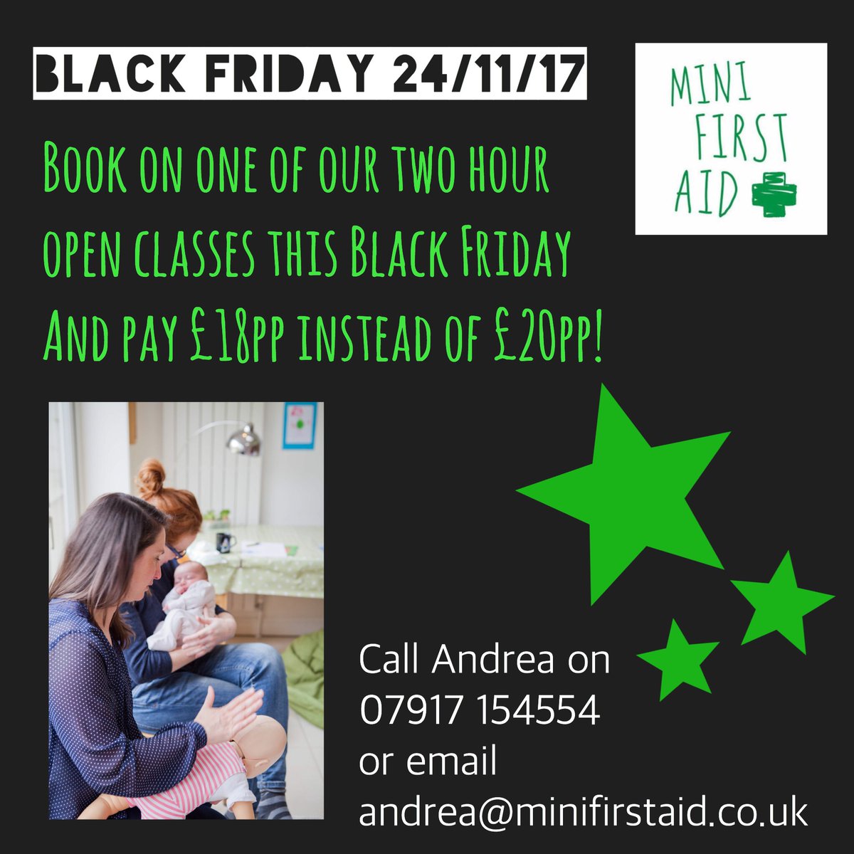 LancsMFA's tweet photo. #blackfriday #blackfriday2017 #firstaid #minifirstaid #babyfirstaidclass #babyandchildfirstaid #babyfirstaidworkshops #paediatricfirstaid #paediatricfirstaidtraining https://t.co/kN1C7RuCd1
