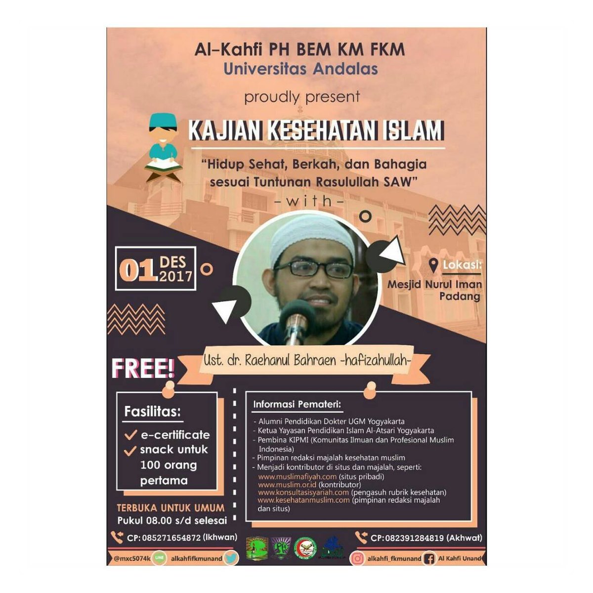 alkahfifkmunand's tweet photo. Assalamualaikum wr wb
🍃🍃🍃🍃🍃🍃🍃🍃🍃

Al-Kahfi Fakultas Kesehatan Masyarakat Universitas Andalas

Proudly Present ✨✨ https://t.co/iQ7qaKpafm