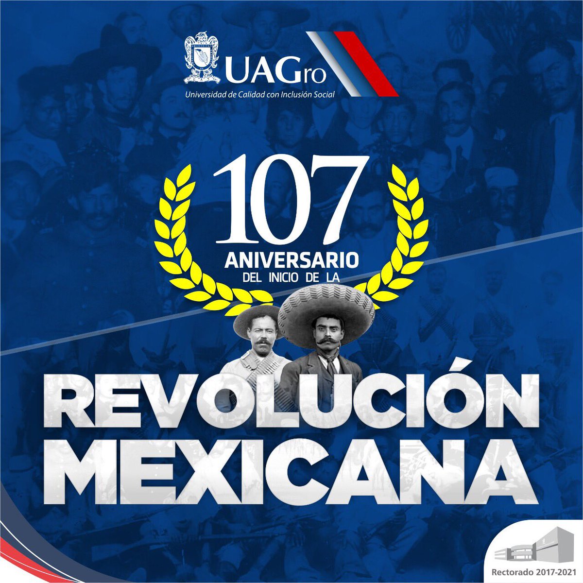 JavSaldana's tweet photo. Hoy conmemoramos el 107 Aniversario de la Revolución Mexicana, movimiento que estableció la democracia en nuestro país. https://t.co/5NVJPIxNfK