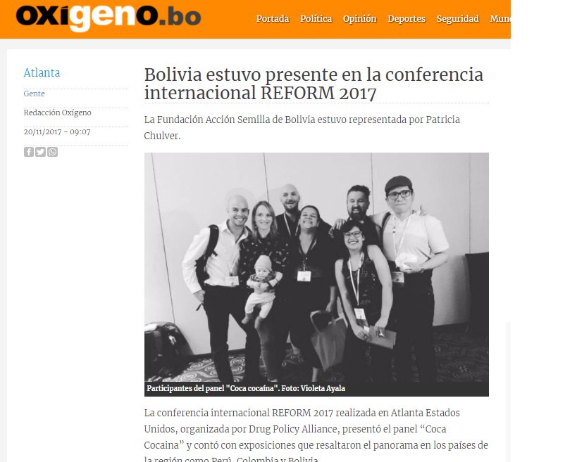 ChulverPatricia's tweet photo. @SemillaBo #Coca #Cocaina Bolivia presente en #Reform17 Muchas gracias a @oxigeno_bo por la cobertura, y a @violetblue por la fotografía. Aquí el video completo del panel! https://t.co/YoDRxMVLYD https://t.co/43RpVgBoQc