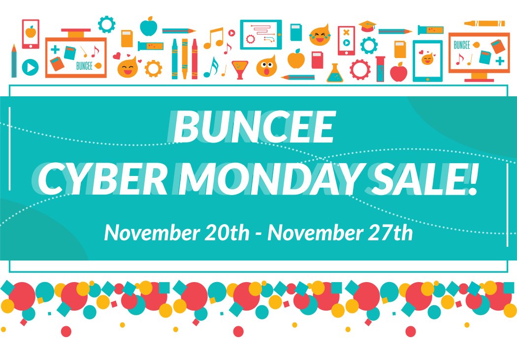 PebbleGoHQ's tweet photo. Our #CyberMonday sale is here! Access offers of up to 50% off Buncee subscriptions! Learn more: https://t.co/JXry4pHWBU https://t.co/lt624hk8xf
