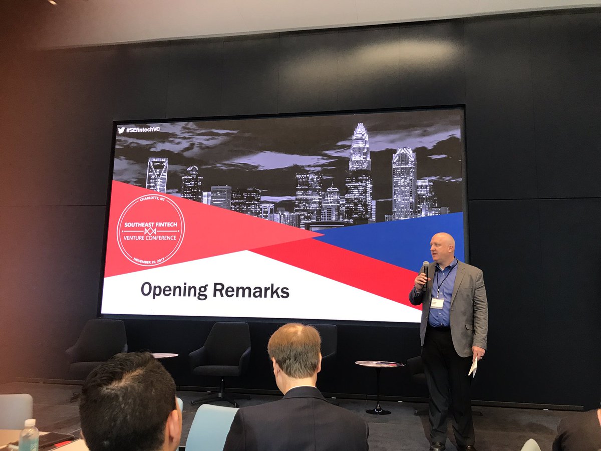 QuiringAE's tweet photo. First #FintechVentureCapital conference in #Charlotte with @CLTMayor @QCFinTech and @Barings #charlotteagreatplacetoinvest #SEfintechVC https://t.co/oDl6lLfntL