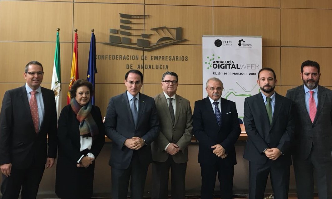 CEAes_'s tweet photo. Echa a andar la  Andalucía DIGITALweek @AndaluciaDW que se celebrará 12, 13 y 14 marzo en @fibesevilla con @Eticom_com @FAITELANDALUCIA @sandetel @Ayto_Sevilla @EmpleoJunta https://t.co/48e11rfhjH