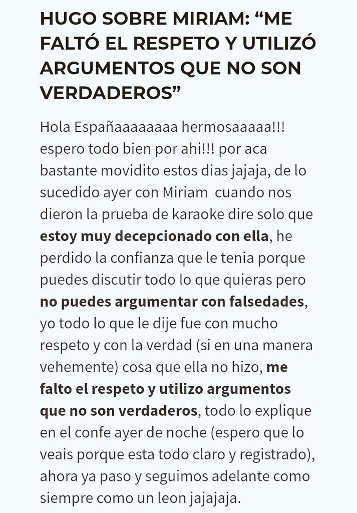 FamiliadeHugo's tweet photo. Blog de Hugo❤ A MI LEGIÓN QUERIDA 💪💪 https://t.co/SFbX2ktBp1