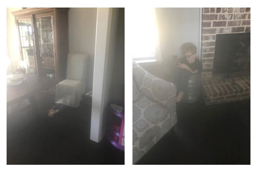SaidByTanner's tweet photo. This kid lounges around the house like a cat. https://t.co/hGnALfGXzI