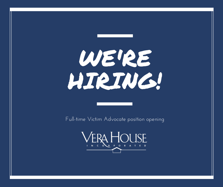 VeraHouseInc's tweet photo. Join the Vera House family! We have a full-time Victim Advocate position available. #Syracuse #jobs https://t.co/ftRfRr1CJG