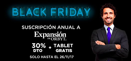 ¡El BLACK FRIDAY ya está aquí! Suscríbete a EXPANSIÓN en Orbyt con un 30% de DTO y llévate una Tablet GRATIS. Entra ya en ow.ly/ln2e30gGXQi