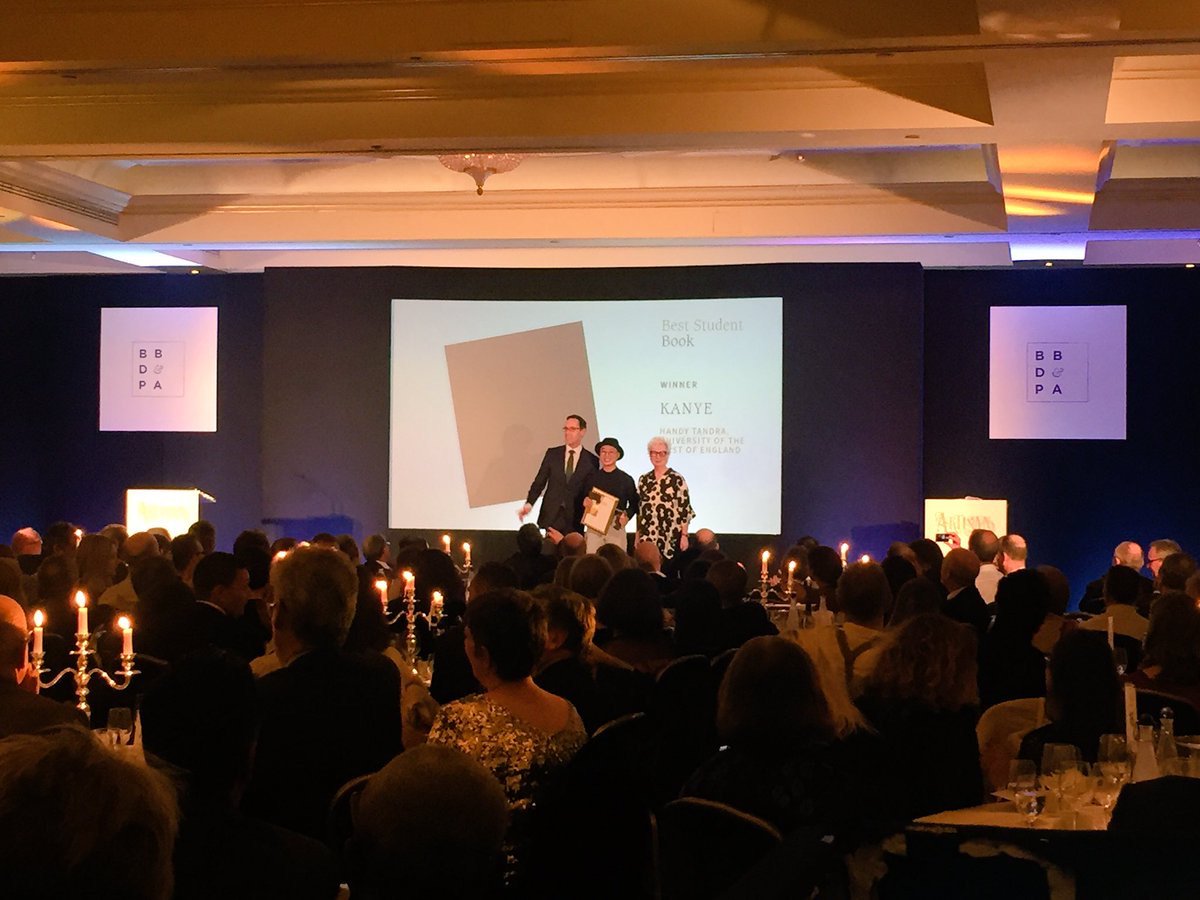 UWEBristol's tweet photo. Huge congratulations to Graphic Design student Handy Tandra for winning the 2017 British Book Design & Production Award for Best Student Book #BBDAs #CityCreatives | @BBDPAwards https://t.co/43ie1ZATTV