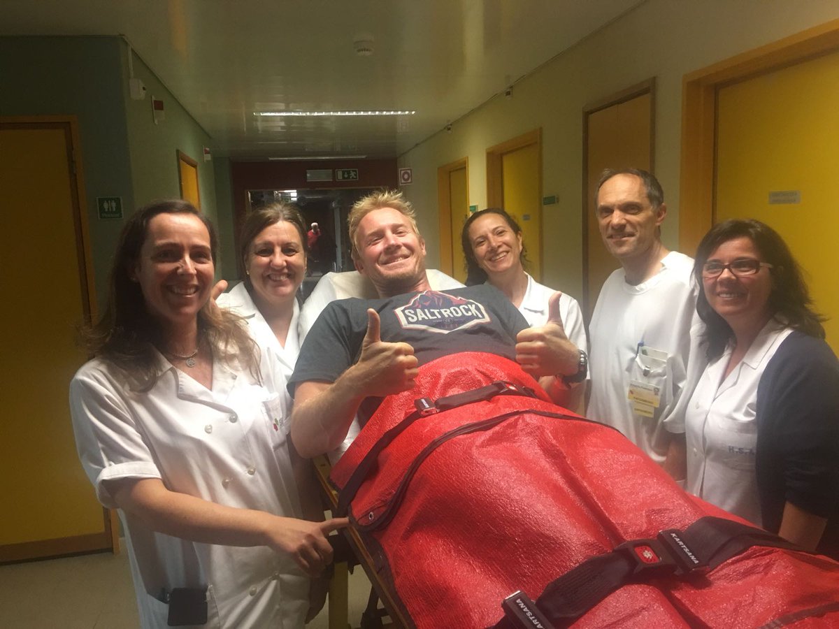 Our speaker <a href="/andrew_cotton/">ANDREW COTTON</a> recently suffered a fractured vertebrae on a 60 foot wave in Portugal. 
He's doing very well indeed and already walking. Andrew will be back surfing in a couple of months. 
Book him to hear his story + see what it takes to surf the world's biggest waves