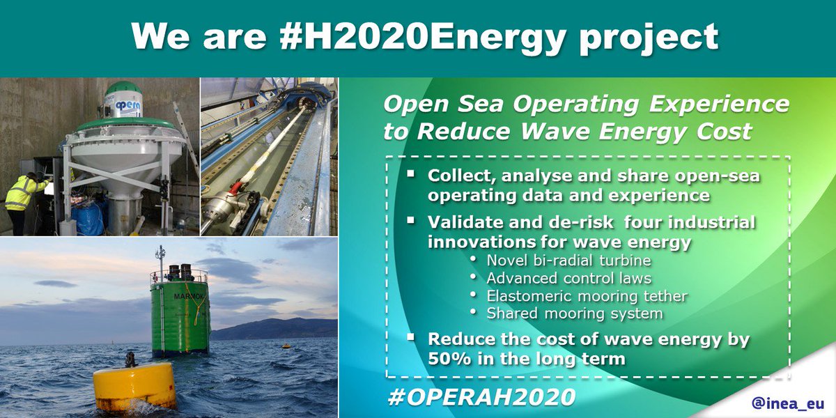 tecnalia's tweet photo. #OPERAH2020 is a #H2020Energy project for achieving long term wave energy cost-reduction of over 50 % through open sea operating experiences @inea_eu @EU_H2020 https://t.co/xEycQ2HA2x