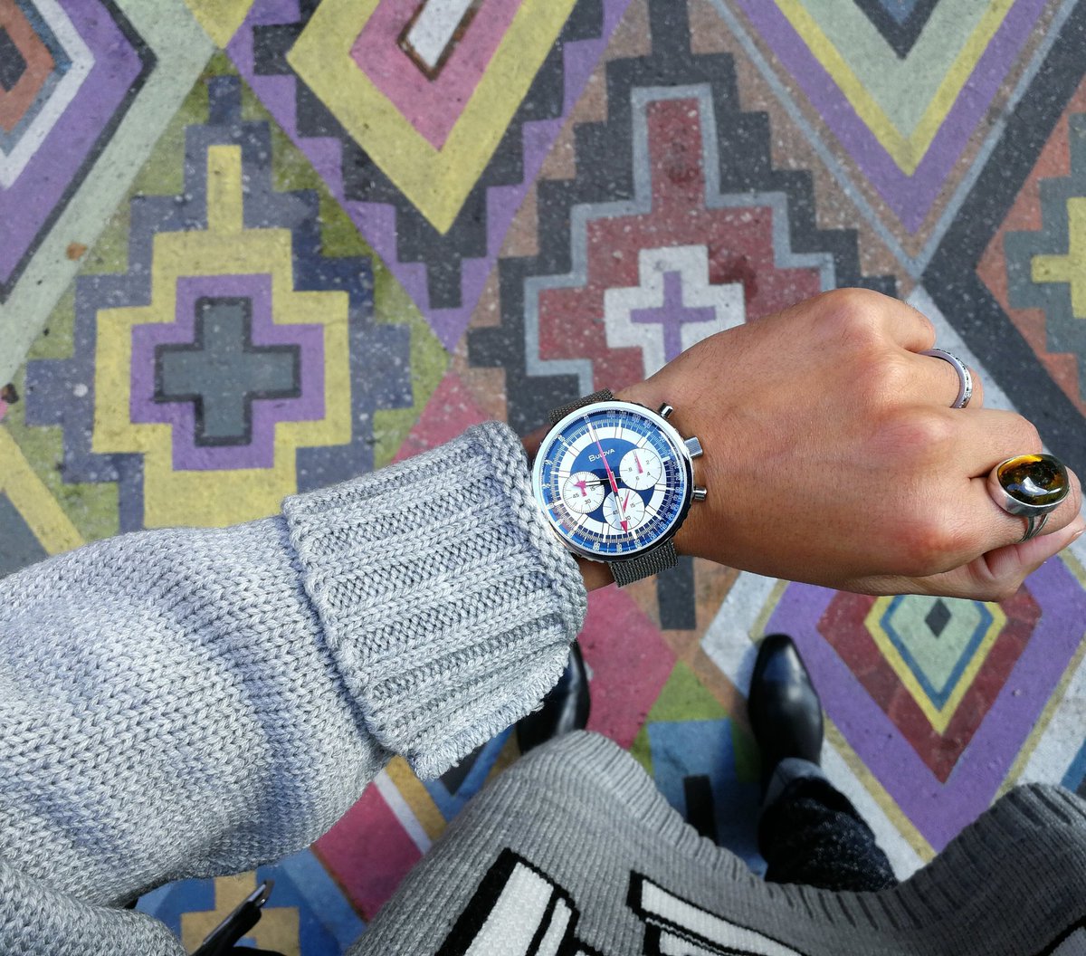 Fashionights's tweet photo. Starting the day on time with the @Bulova Special Edition Chronograph C 👌🏽 https://t.co/KEudjgKxxw #BulovaCA https://t.co/2RILBj3cfY