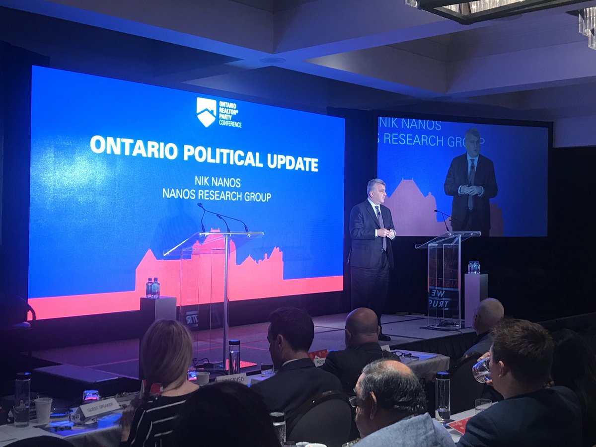 D_MThorn's tweet photo. @niknanos always entertaining & informative. His message: housing and how voters feel about housing has a big impact on housing. #ORP2017 #onpoli https://t.co/cyNPUeFCRb