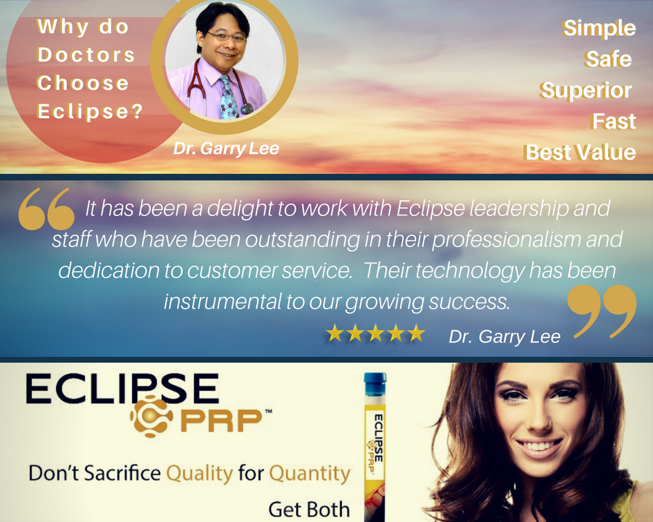 EclipseMed's tweet photo. There is a reason respected doctors choose #EclipsePRP: Safe, Superior, Simple, Customized Concentration and much more. https://t.co/pVtytyQIcW