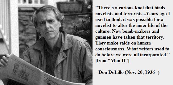 Happy birthday, Don DeLillo! 