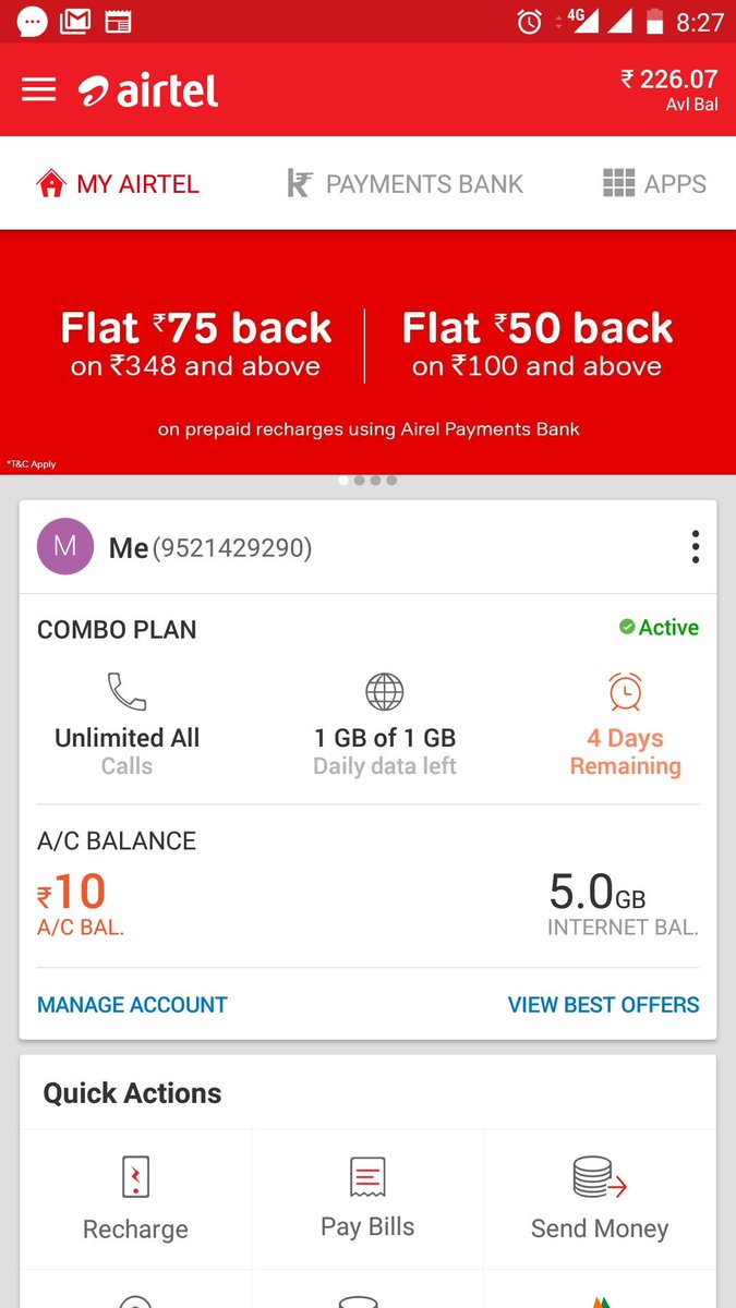 peyush_bishnoi's tweet image. @airtelindia is such a chor company i did recharge of 548 in which they had to provide data 2.5 gb per day yet they are providing me with data 1GB per day and when asked to customer care they are not even ready to write complain. #ChorCompany #UselessCustomerCare