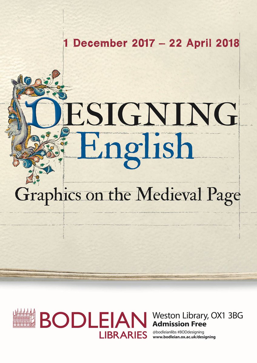 Our major new exhibition looks at medieval graphic design. <a href="/CreativeReview/">Creative Review</a>'s preview is suitably filled with imagery. #BODdesigning creativereview.co.uk/medieval-graph…