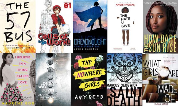 nypl_teens's tweet photo. ITS HERE!!! Check out our #BestBooksforTeens #BBFT 2017 list -- everything from humor, to romance, and stories on the dark side, recommended by your favorite library staff for our favorite peeps -- teens! https://t.co/NNPlweyhAW  #nycreads #YAlit 📚🦁🎉 https://t.co/86GFJwrWHa