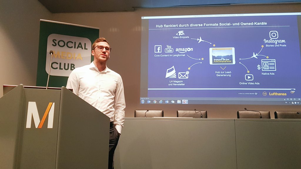 interactivelabs's tweet photo. Content Orchestrierung bei #LifeChangingPlaces: "Wir brauchten einen Kampagnen Hub zur Beweisführung" @Lufthansa_DE beim #smcmuc https://t.co/XBGYtwfZNd