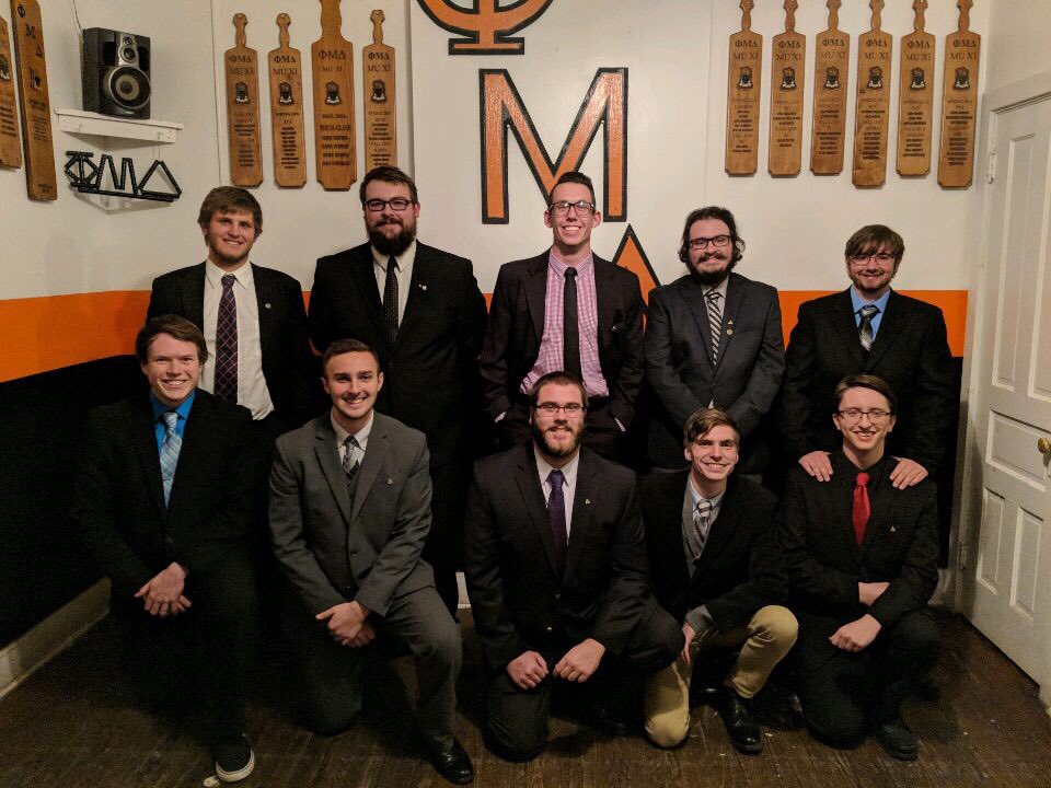 PhiMuDeltaPCT's tweet photo. Time to pass the torch as we welcome the 2018 Executive Board alongside the 2017 Executive Board. Good luck gentlemen! #PhiMuDelta https://t.co/9gmAAFr7fR