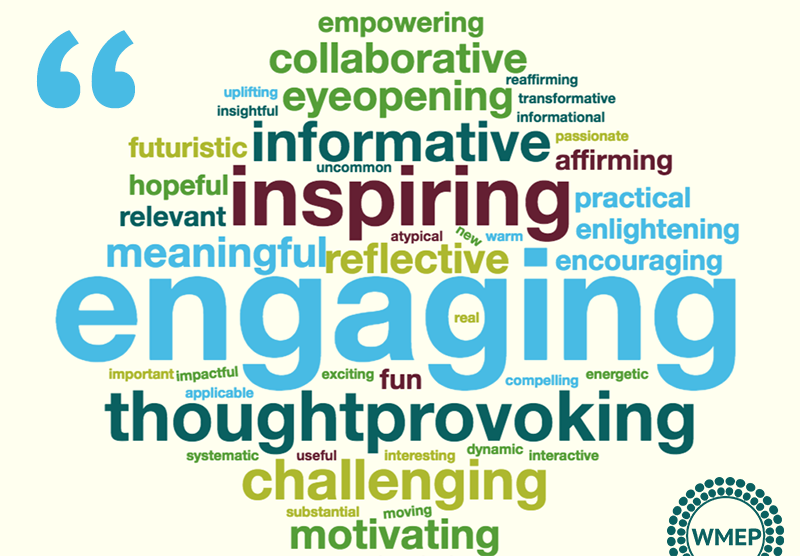 WMEP6069's tweet photo. Check out how participants are describing WMEP workshops! Learn more about upcoming courses here: https://t.co/X2fPp4qbby https://t.co/bg7srAQS15