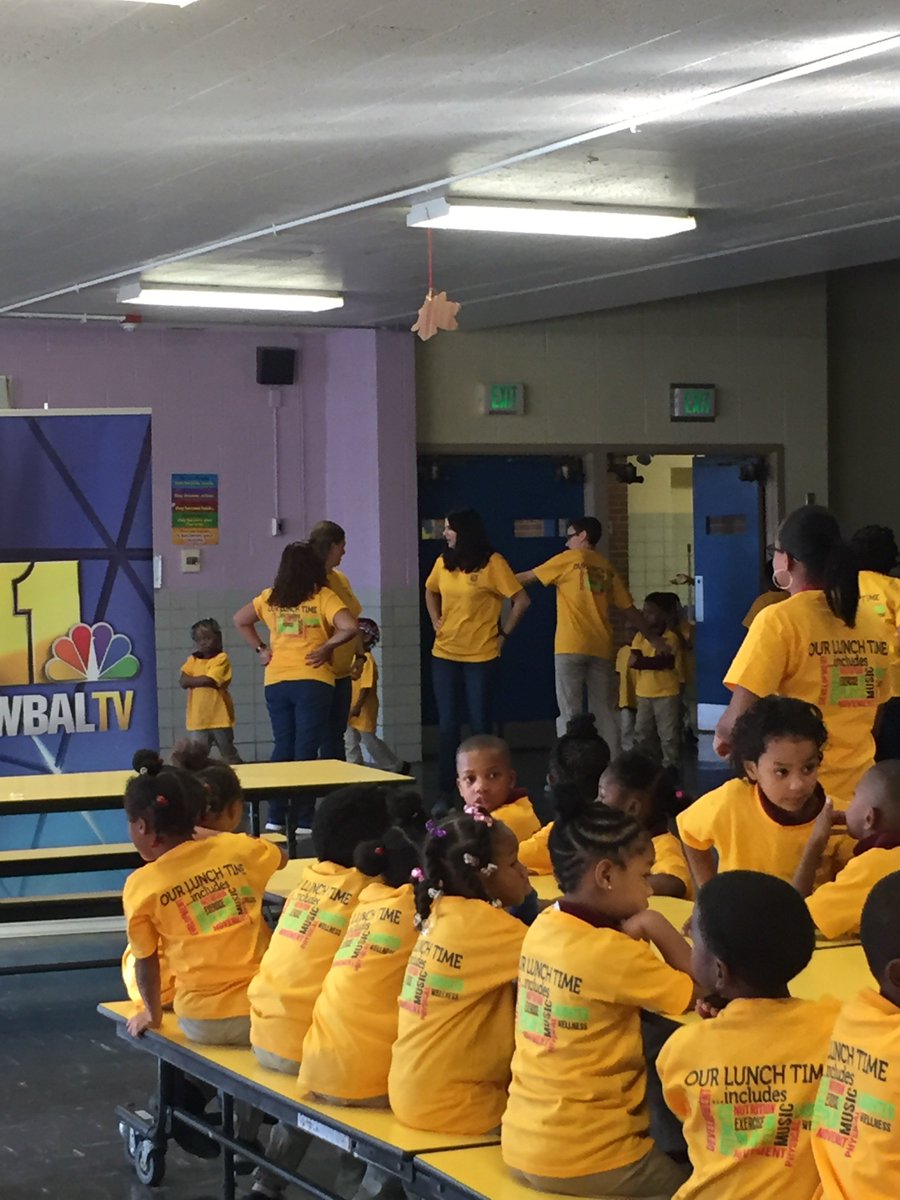 Elev8Bmore's tweet photo. The magic of Community Schools is spreading! Learn about Arundel’s solution to lunchtime. #BMoreCS #lunchtimefun #earlylearning @wbaltv11 https://t.co/bOZwMp8rZS