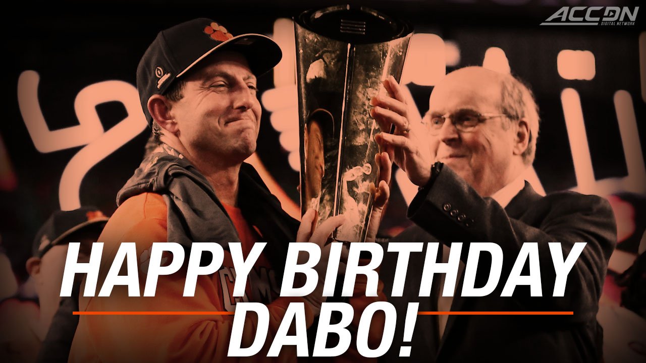 Happy birthday to coach Dabo Swinney! Safe to say you had a good year, coach.   