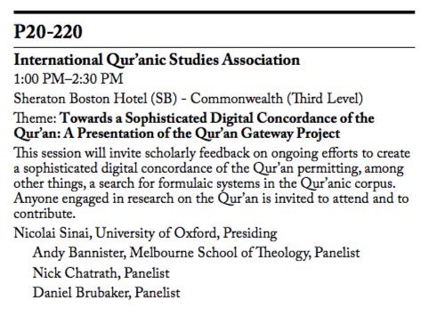 andygbannister's tweet photo. Here's where I'm off to this lunchtime. A little bit of history making in the digital humanities .... #SBLAAR2017 #aarsbl17 #Boston ... https://t.co/HARnSloC7a