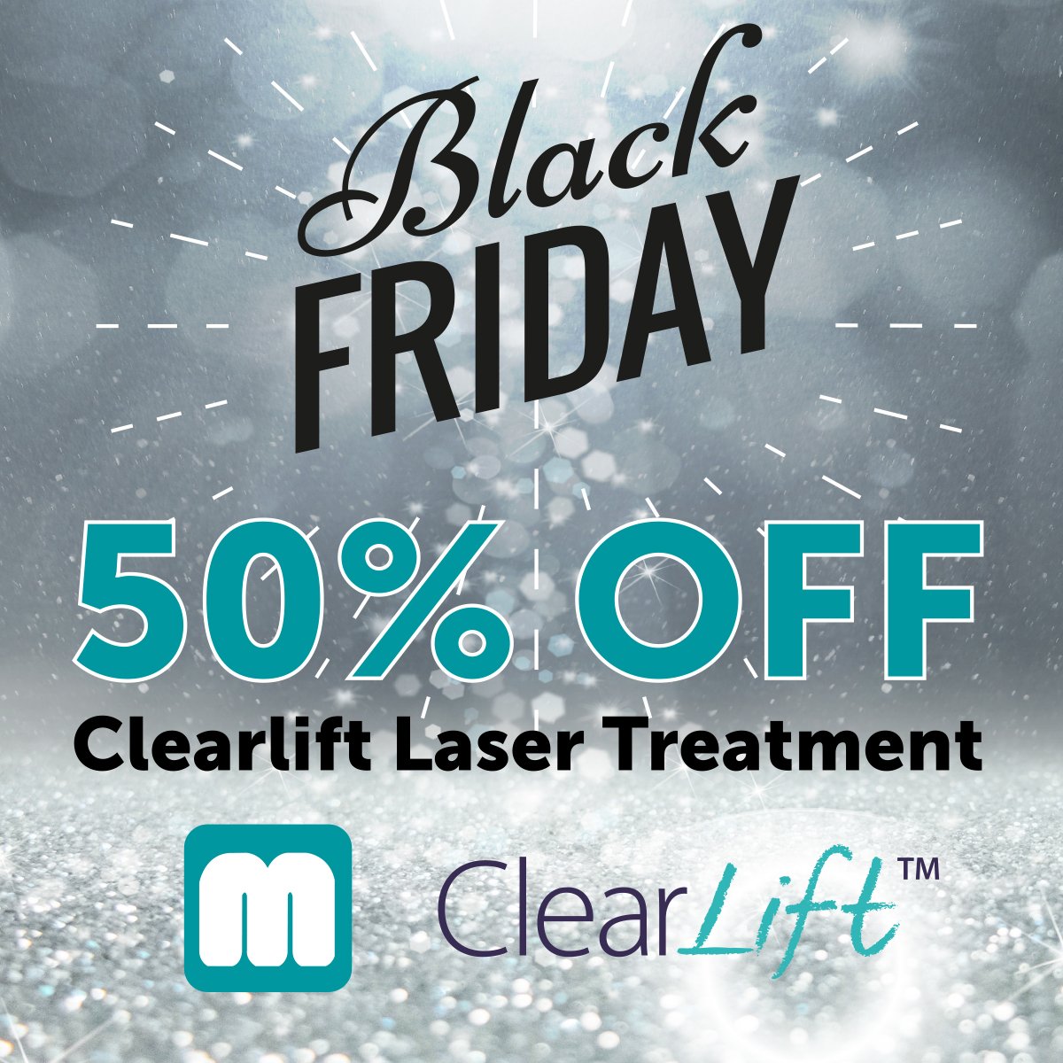 malminmedical1's tweet photo. Black Friday starts TODAY! An amazing 50% off clear lift from today until the end of November 2017.
#clearlift #harmony #harmonylaser #fresherskin #youthfulskin #rejuvenation #laser #barbican #skin #skinbarbican #skinclinic #rollbacktheyears https://t.co/wQOArXFAWz