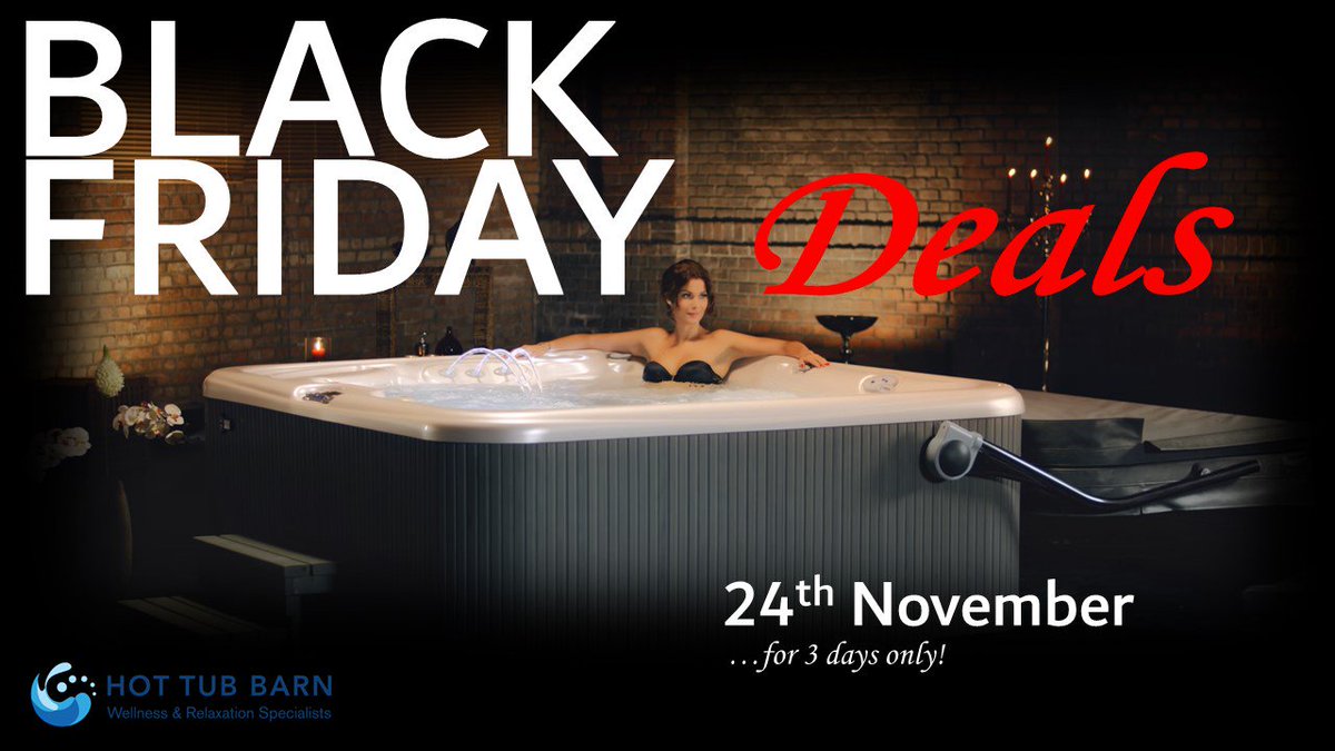 Visit the Hot Tub Barn Farnham and we'll brighten a BLACK day for you :-)