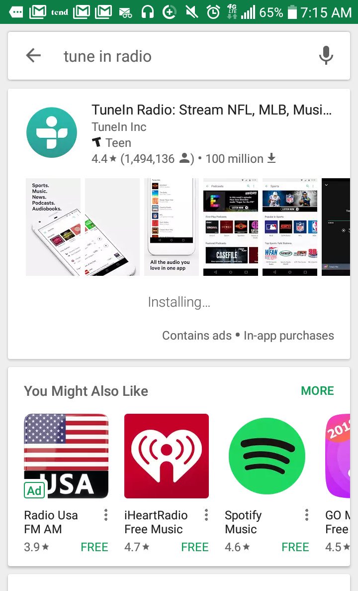 mosdefaqueen's tweet image. When you have enough room on your phone to reinstall the @tunein app just to listen to @TKinTheAM on @BondfireRadio !! #IssaWin 😀😂