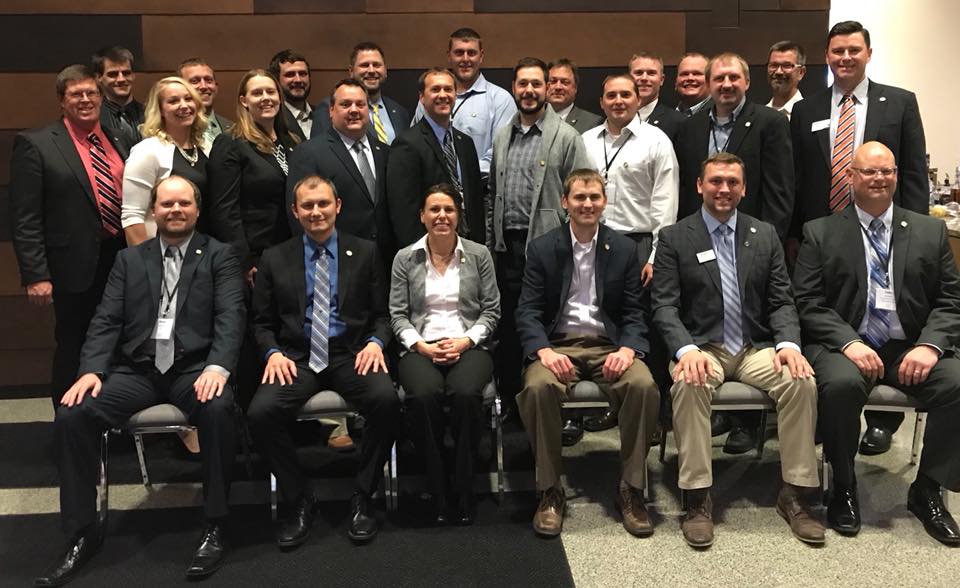 Ulteig's tweet photo. Congratulations to our own, Andi Schmid and Jeff Heinemann on the significant accomplishment of graduating from the Emerging Leadership Institute! #ACECND #LifelineSectors https://t.co/OqCt7eFlaB