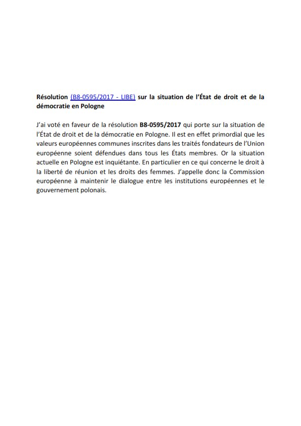 Delahaye_Europe's tweet photo. Pourquoi j'ai votĂ© en faveur de la rĂ©solution sur la situation de lâĂtat de droit et de la #democratie en #Pologne @PPE_FR #explicationdevote https://t.co/MtjbvSufNh