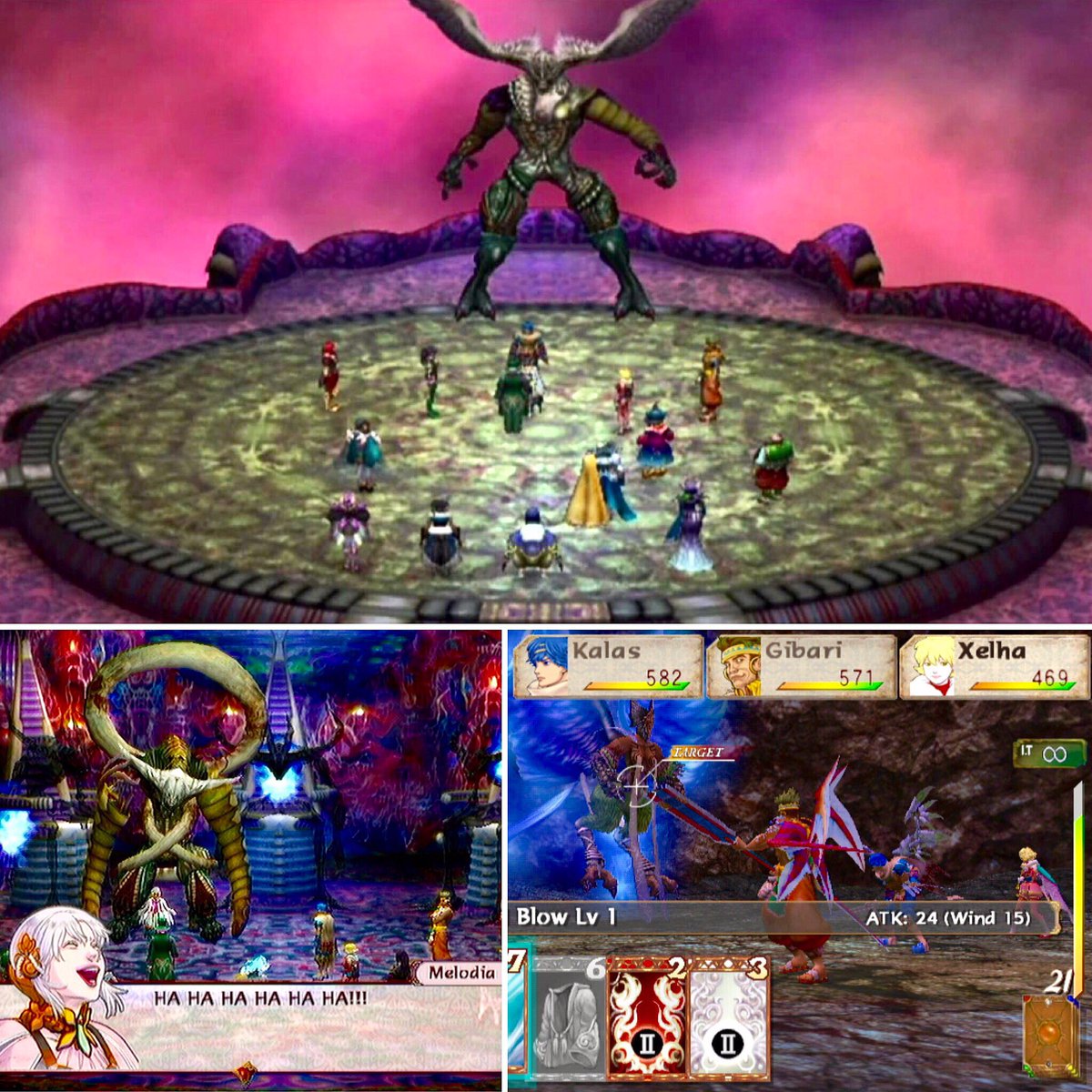 lastbossmonster's tweet photo. "Why didn't you leave me alone, so I could die in peace?!"-#Melodia (#BatenKaitos: #EternalWingsAndTheLostOcean, 2004)
#GameCube #Nintendo #triCrescendo #MonolithSoft #Namco #MasatoKato #NintendoAustralia #Kalas #GuardianSpirit #Magnus #MightyWhale #LastBossMonster #Malpercio https://t.co/P3d2U0edDO