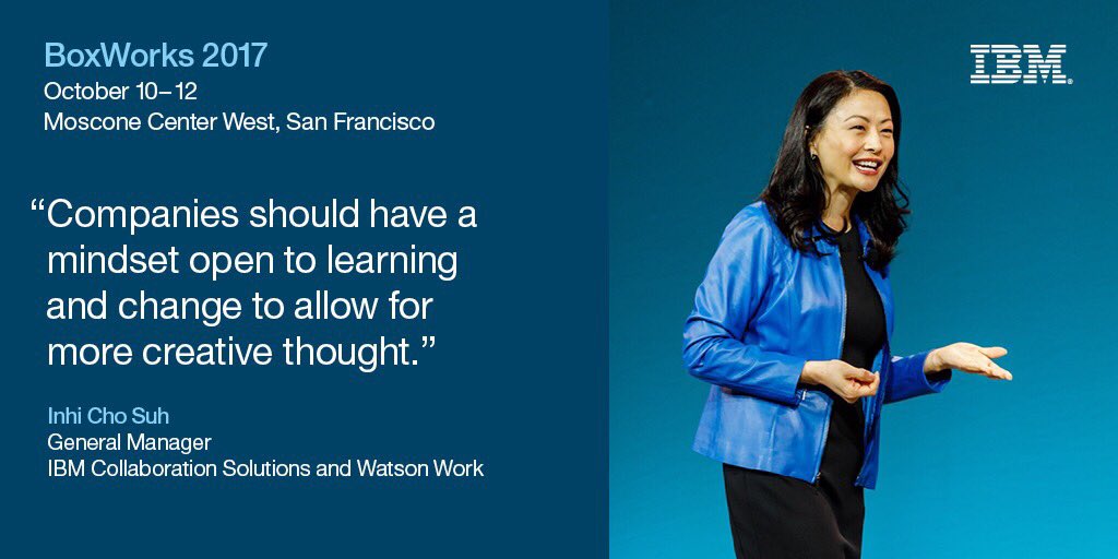 HCLDigital's tweet image. .@Inhicho says we need more of this in the workplace #collaboration. #BoxWorks #WatsonWork