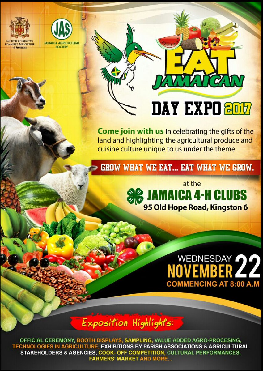 WhileWeEat's tweet photo. #EatJamaican and support our Farmers. #EatJamaican means your investing in our rural economies https://t.co/fcd2b3UWRo